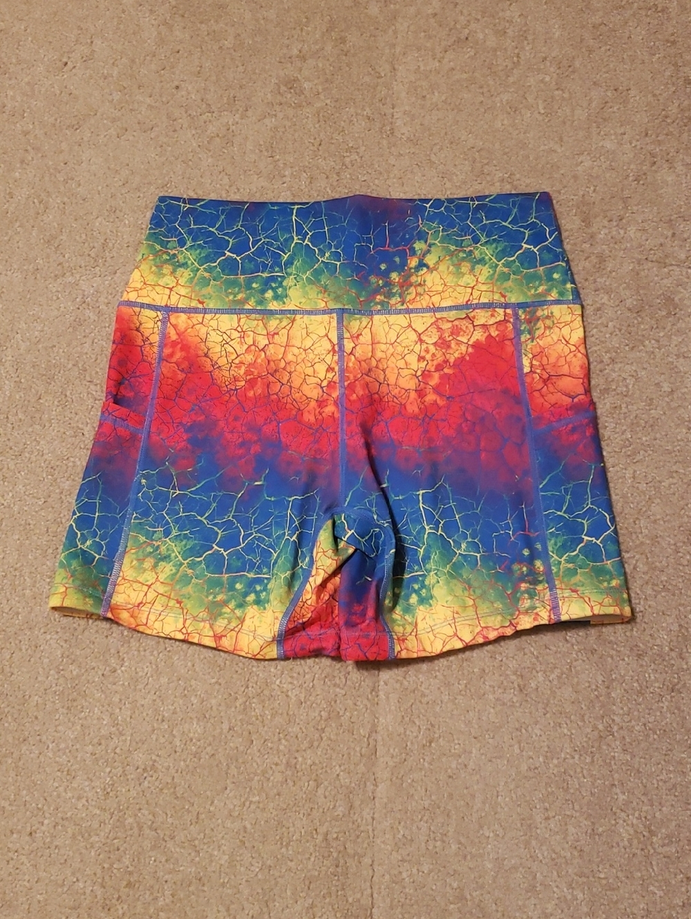 Constantly Varied Gear Tropic Like It's Hot Women's Cracked Rainbow Shorts - Picture 2 of 12